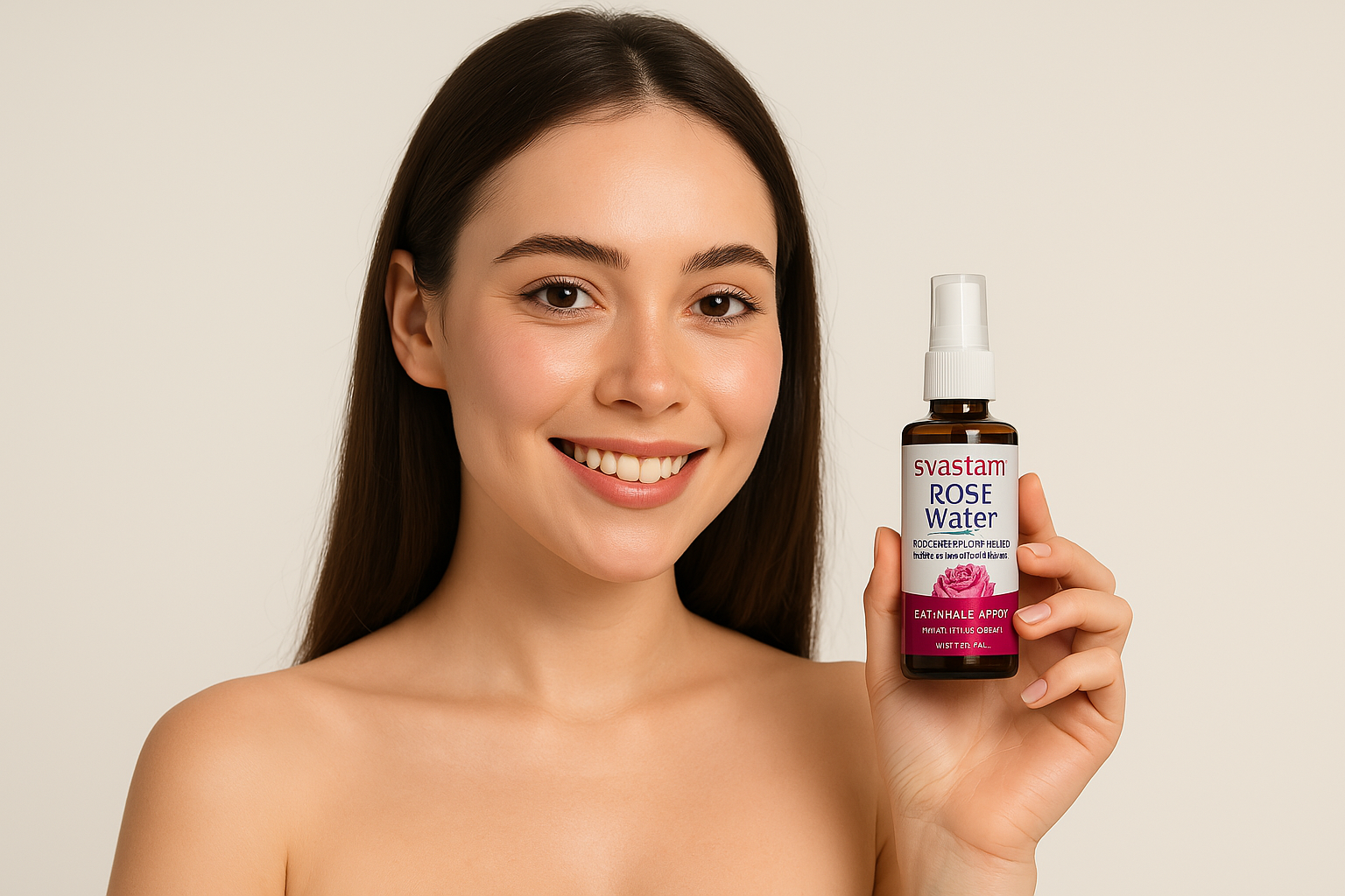 Pure Rose Water (Gulab Arq) – 100% Steam Distilled, Ayurvedic Skin Toner – 50ml