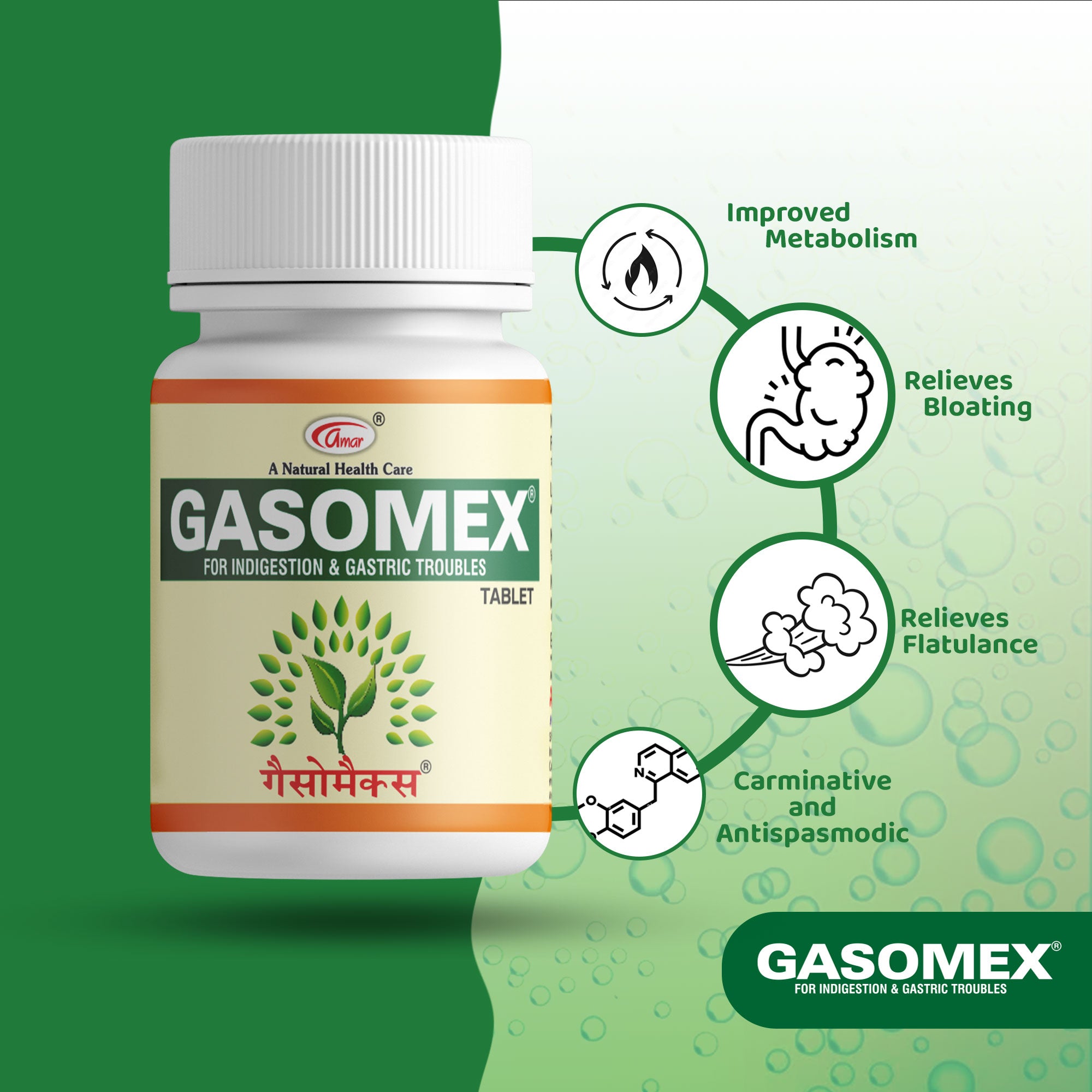 Gasomex Tablet for Indigestion and Gastric troubles