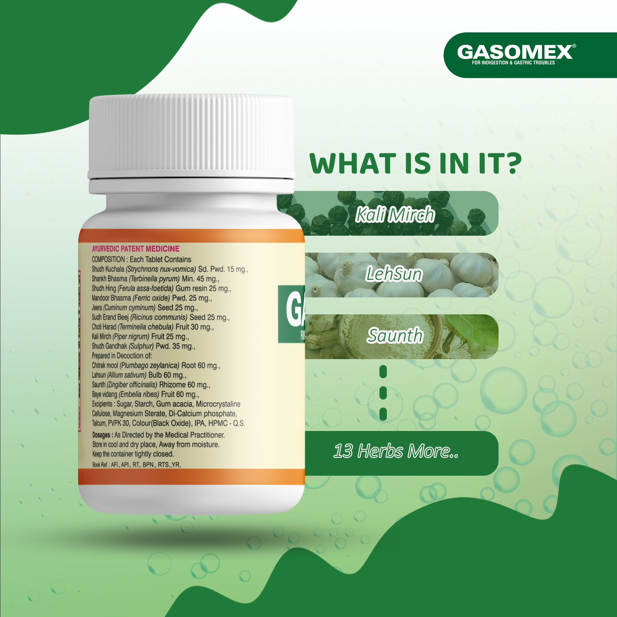 Gasomex Tablet for Indigestion and Gastric troubles