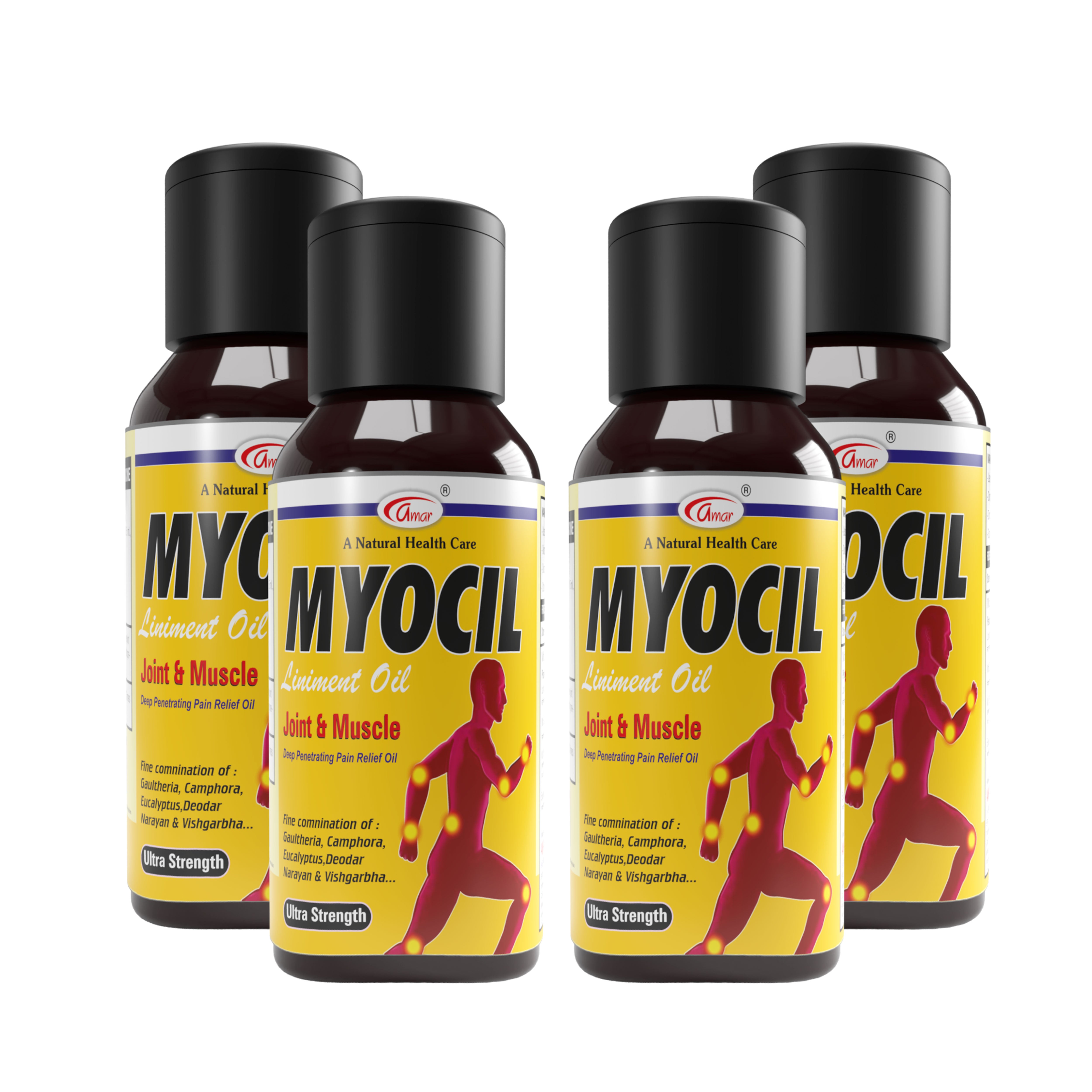 Myocil Oil Relief In Joint, Shoulder, Wrist, Elbow, Knee & Back Pain 50ml